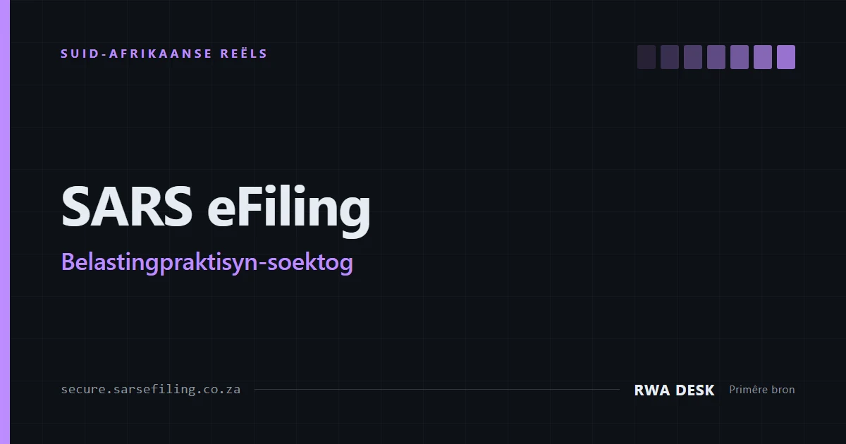 Gaan 'n belastingpraktisyn se registrasie na