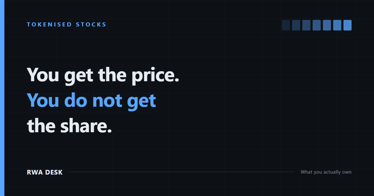 Tokenised Stocks Pay Dividends. They Do Not Give You a Vote.