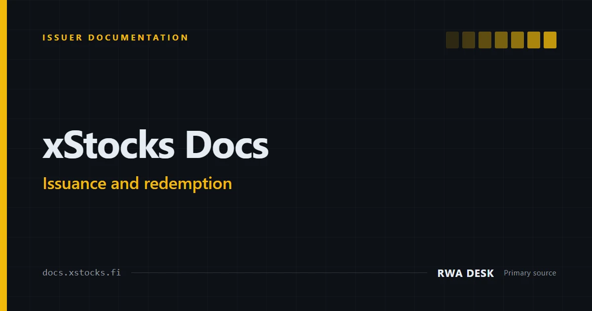 xStocks: Issuance and Redemption