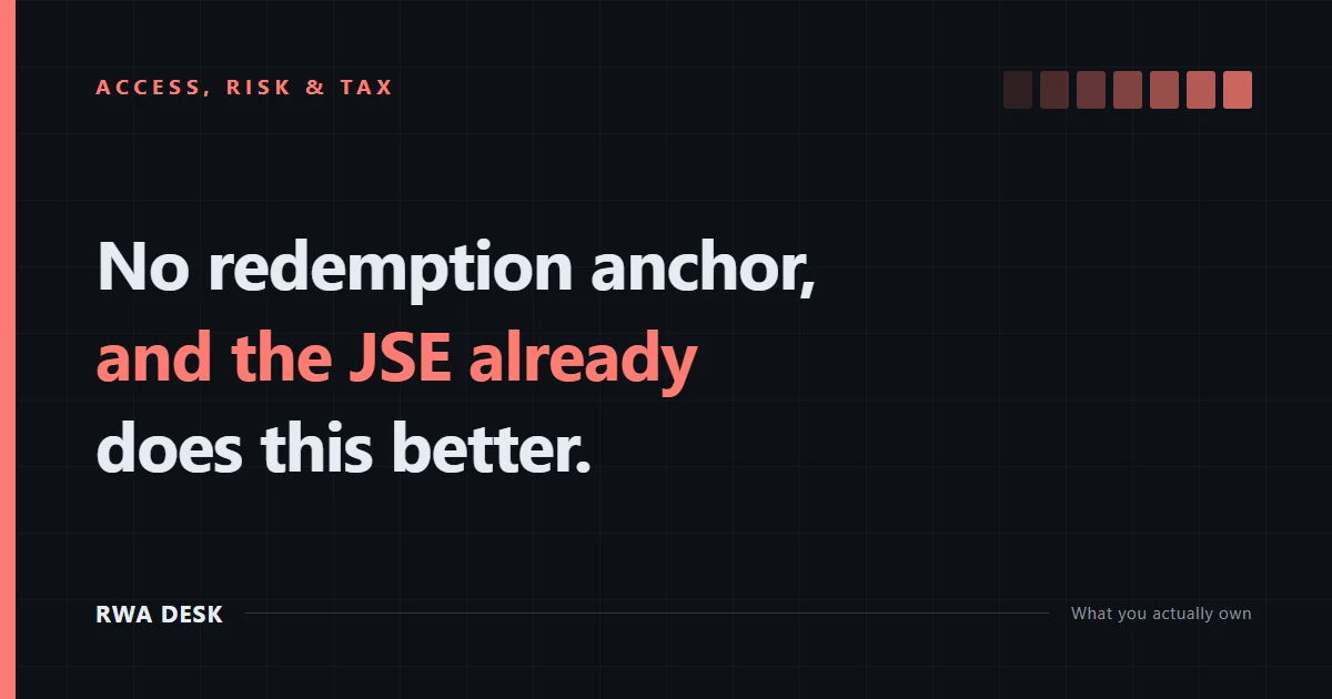 Tokenised Property vs a JSE-Listed REIT