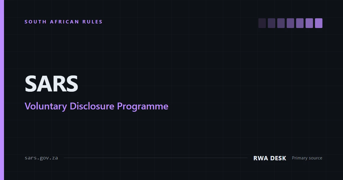 SARS Voluntary Disclosure Programme
