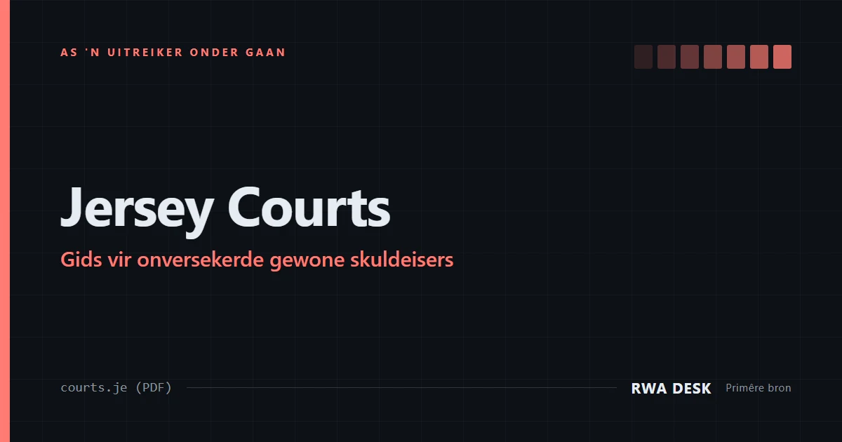 Jersey: gids vir onversekerde gewone skuldeisers